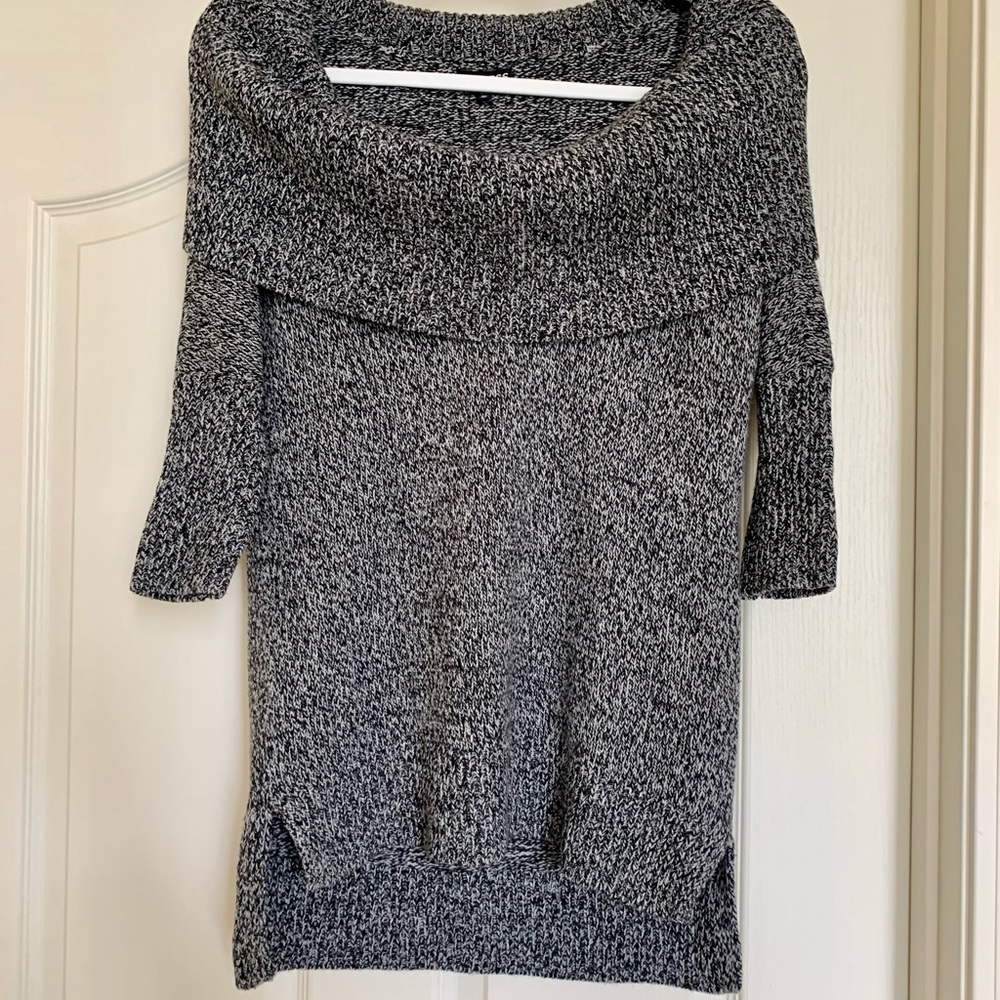 Cowl neck/off the shoulder sweater